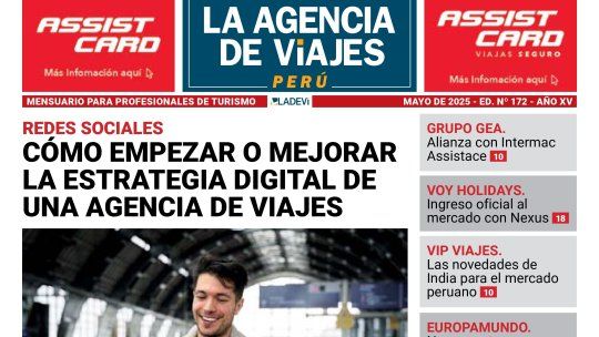 Portada de la Revista La Agencia de Viajes Perú de mayo 2025.