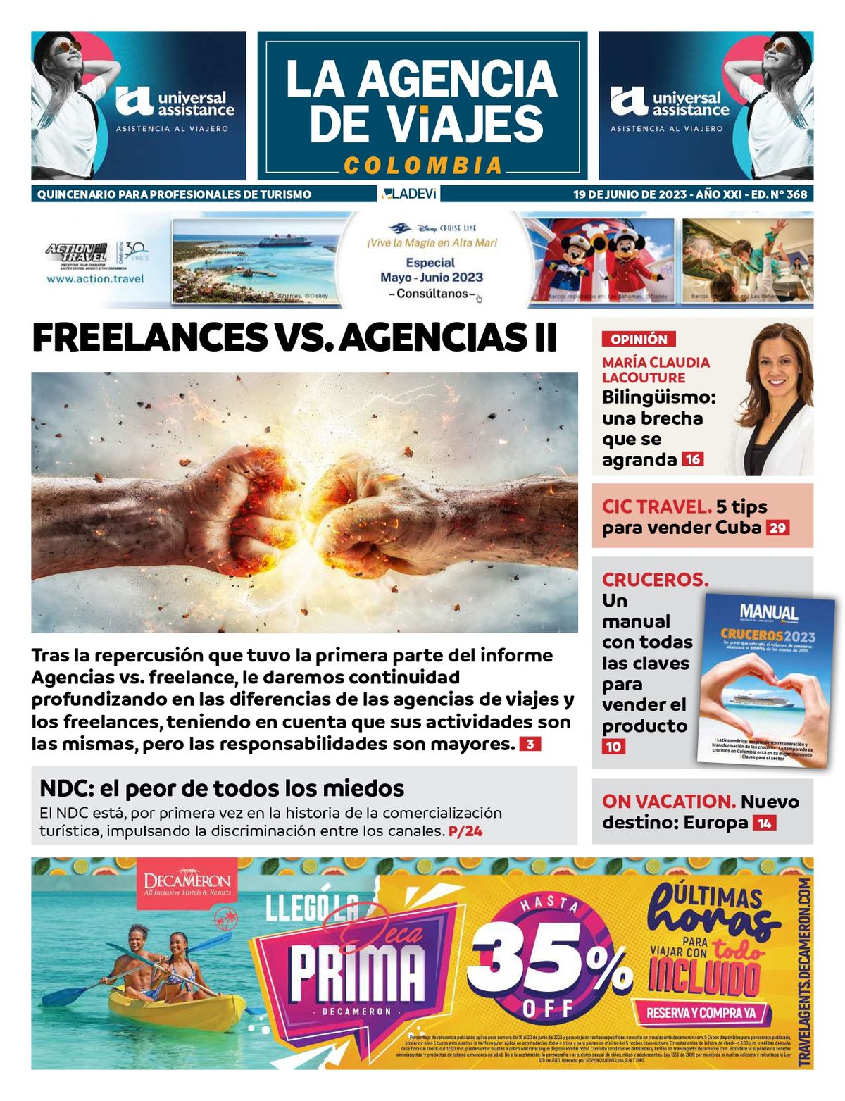 Revista La Agencia de Viajes, edición #368.