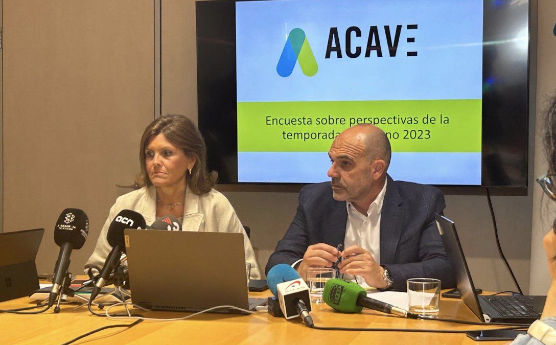 Catiana Tur, gerente de Acave, y Jordi Martí, presidente de la patronal.