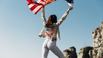Una turista en Estados Unidos.