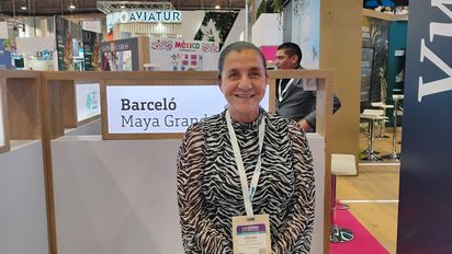 Stefania Ballotta, directora comercial de Barceló Maya Grand Resort﻿, presentó las novedades de la propiedad en la Vitrina Turística Anato 2025.