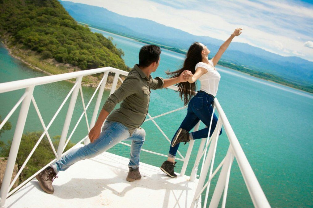 Desde la Isla de los deseos hay una vista privilegiada del dique que todos quieren tener. 