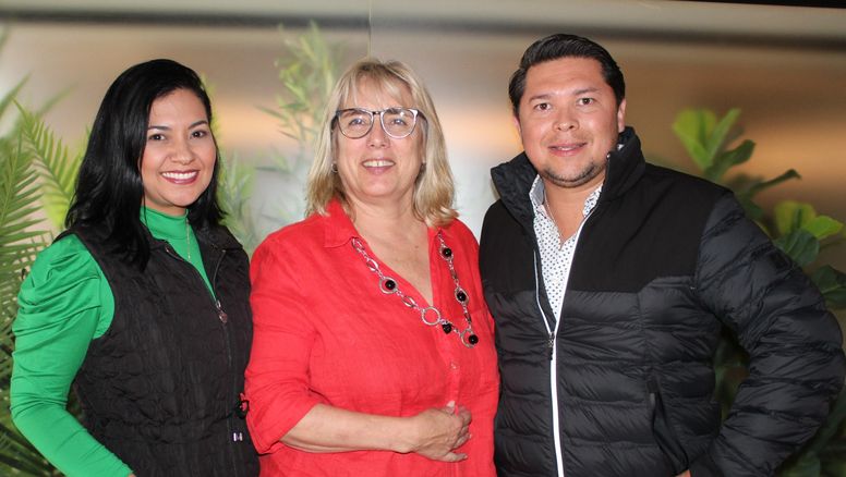 Sandos Hotels & Resorts: Carmenza Mantilla, gerente de Ventas para Colombia, Perú y Ecuador; María Peñarrocha, directora de Ventas Sudamérica y Arturo lópez Nieto, CCO-Chief Commercial Officer.