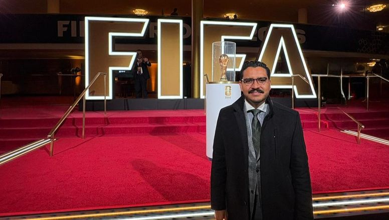 Jesús Montoya, CEO de All Access Luxury Group, en el Sorteo Oficial del fixture de la Copa Mundial de Fútbol FIFA 2026.