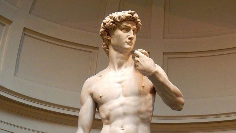El David de Miguel Ángel, en Florencia.
