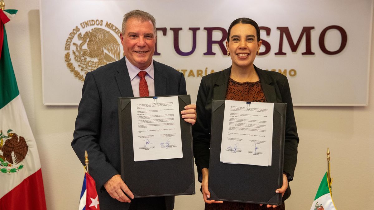 La titular de Sectur y el ministro de Turismo de Cuba firmaron el Programa de Acciones &nbsp;de Cooperación Turística.