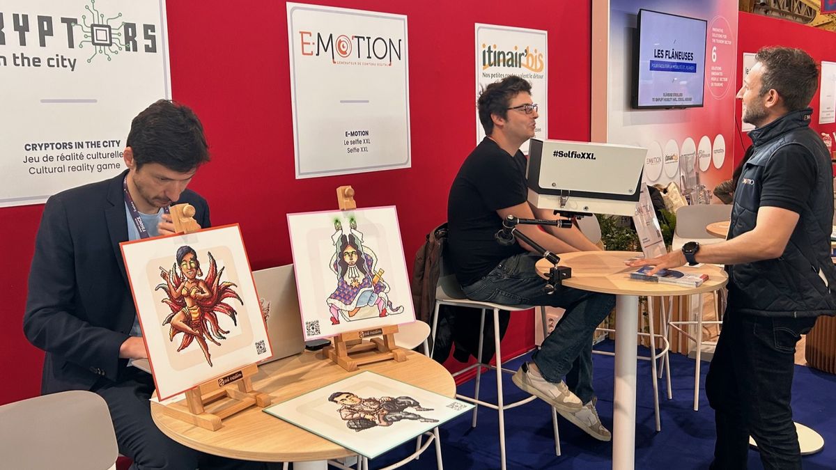 El Espace Innovation de la feria presentó varias innovaciones e inventos tecnológicos en materia de turismo.