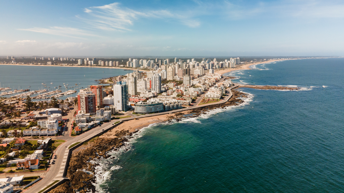Pen&iacute;nsula Punta del Este en Uruguay.&nbsp;