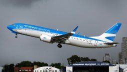 Uno de los Boeing B-737/800 de Aerolíneas Argentinas.