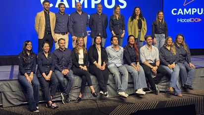 Los ejecutivos de HotelDO que recibieron a los agentes de viajes en su primer Campus HotelDO de Argentina.