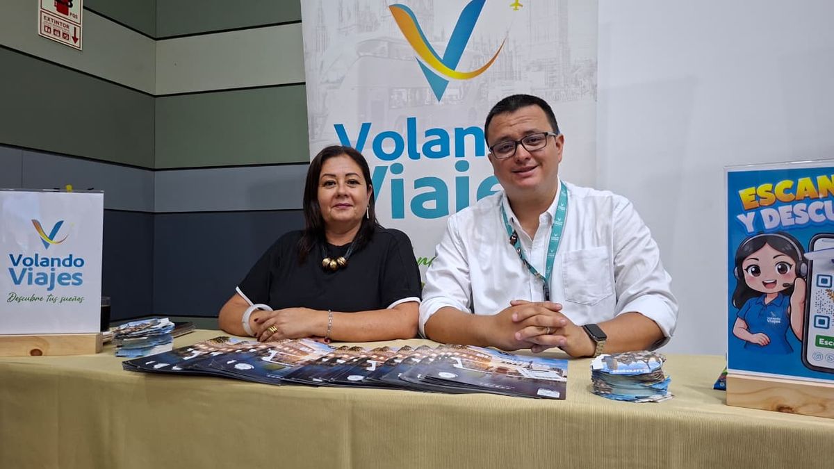 Miluska Wiess y Carlos Portal, de Volando Viajes. Miluska Wiess y Carlos Portal, de Volando Viajes.