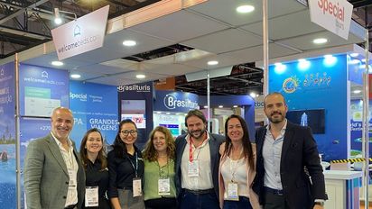 El equipo brasileño de Special Tours en la WTM Latin America.