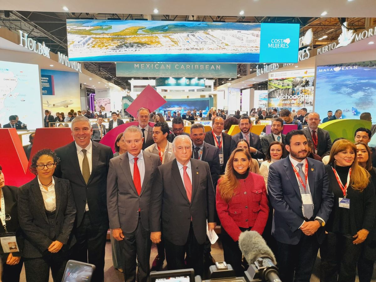 Ejecutivos de organismos de turismo de México, Ifema Madrid y Fitur.