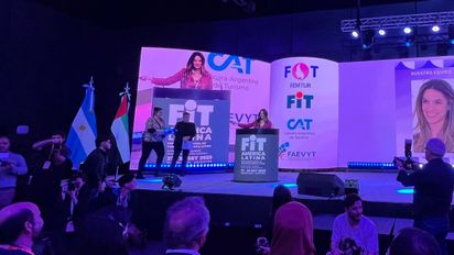 Yanina Martínez, con un cargo en ONU Turismo en la mira. Yanina Martínez, con un cargo en ONU Turismo en la mira.