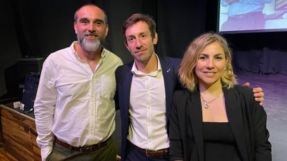 Matías Alfaro, director general de Carnival Tours; Luciano Tessarolo, socio director; y Ornella Tessarolo, directora.