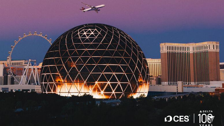 Sphere Las Vegas, el escenario elegido por Delta para dar a conocer su visión de la tecnología.