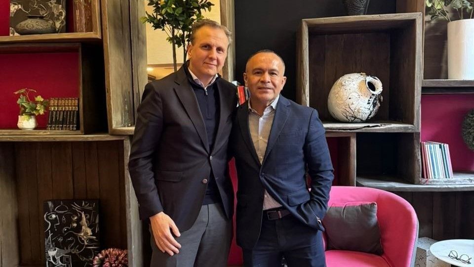 David Moré Pache, director general de Mapa Group; y Miguel Galicia. David Moré Pache, director general de Mapa Group; y Miguel Galicia.