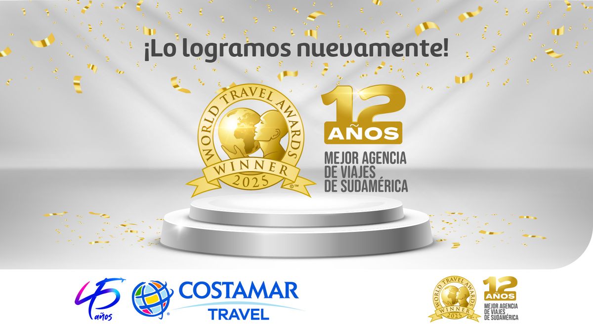Con este reconocimiento, Costamar Travel reafirma su posición como referente del turismo en la región.
