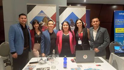 Equipo de la mayorista y tour operador Tour & Services Ecuador, liderado por Melanie Zapata, gerente general (3a der.). La marca está especializada en Galápagos.&nbsp;