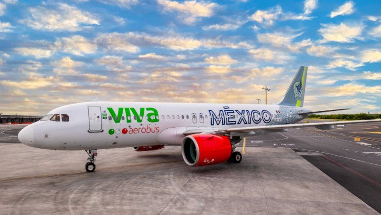 La nueva aeronave Airbus A320 NEO con matrícula XA-VII es fruto de la alianza entre Viva Aerobus y Selección Nacional de México.