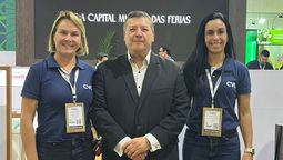 &nbsp;Caribe Mexicano: Jorge Luis Tellez Vignet, director de Promoción de Quintana Roo, junto a las ejecutivas comerciales de CVC en WTM Latin America.