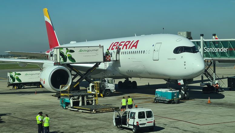 El flamante Airbus A350 Next de Iberia.