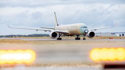 El Airbus A350-1000ULR que estuvo 24 horas en el aire.