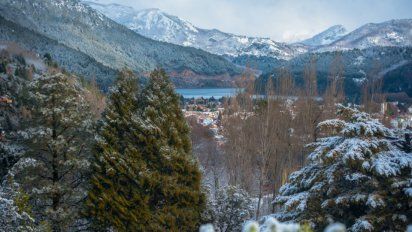 San Martín de los Andes adquiere paisajes espectaculares en invierno.