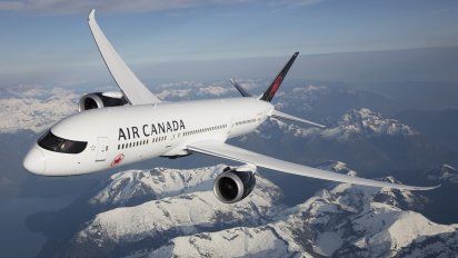Uno de los Boeing B-787/9 Dreamliner de Air Canada.