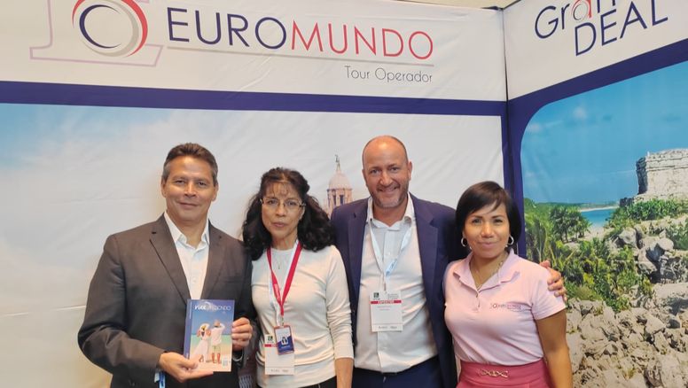 En el marco de EPTUR, Euromundo compartió sus productos disponibles en su plataforma, haciendo hincapié en el paquete con estadía en el Hotel Siente Tulum.
