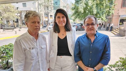 Francisco Correa, Karen Moraga y Alexis Barriga.&nbsp;