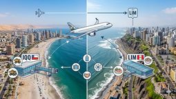 Gremios de Iquique analizan el potencial de reactivar un vuelo directo con Lima, Perú.