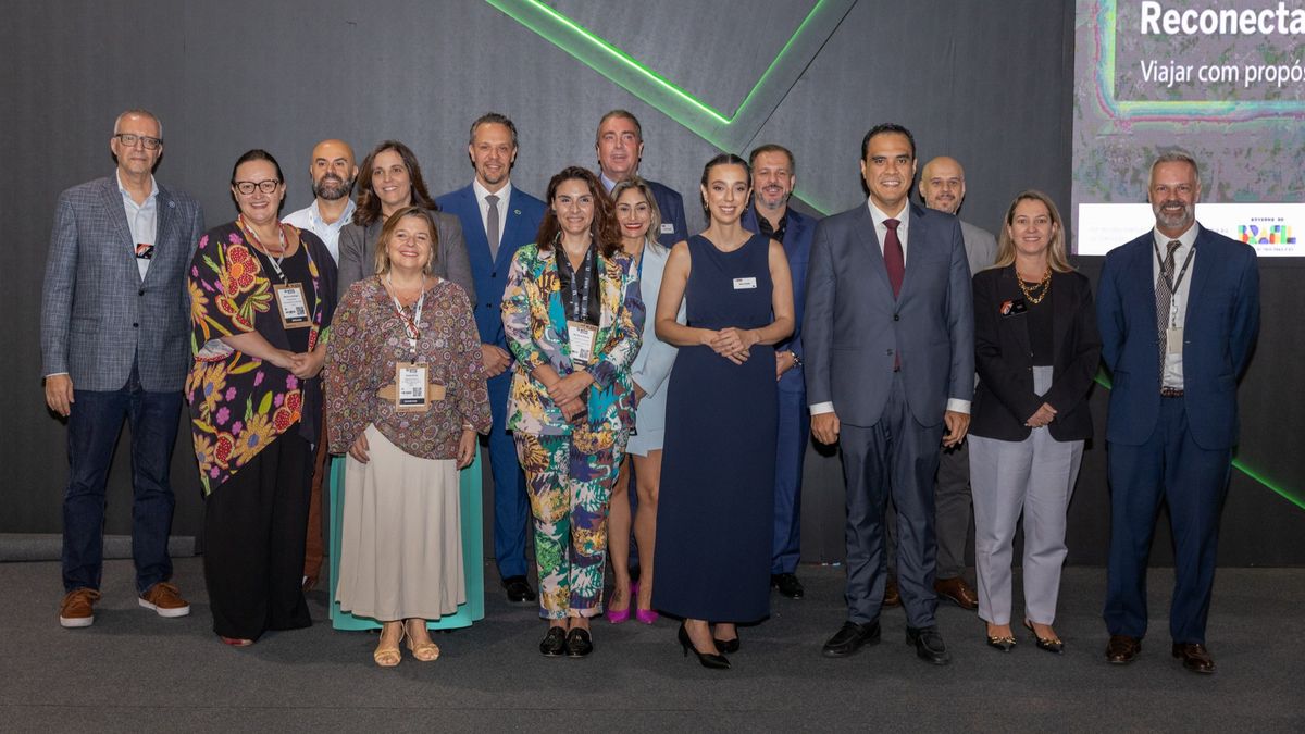 Los organizadores e invitados especiales en la apertura de WTM Latin America.