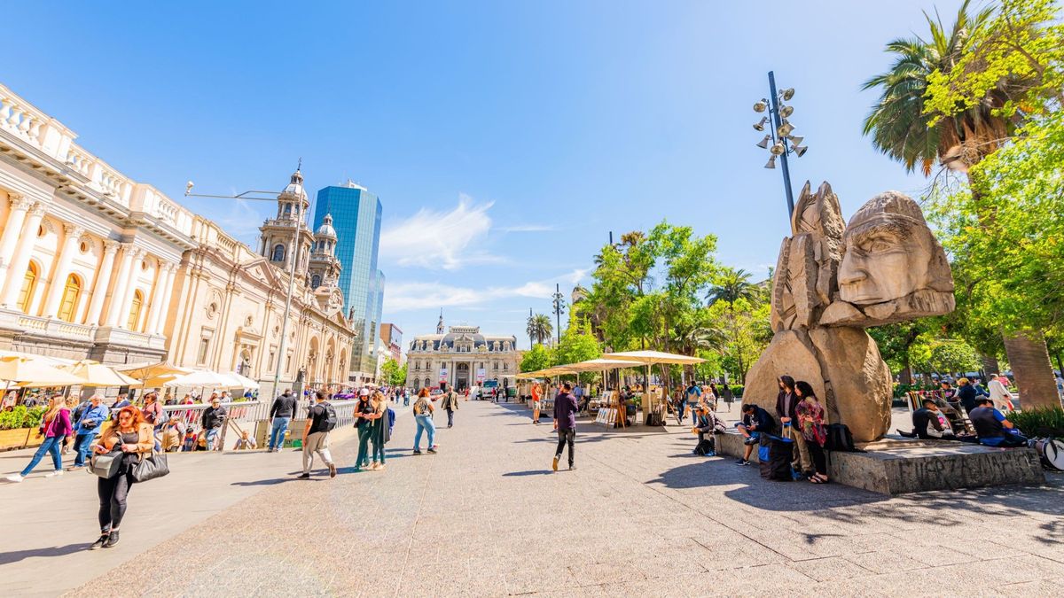 El centro de Santiago es uno de los lugares de alerta según Reino Unido.&nbsp;