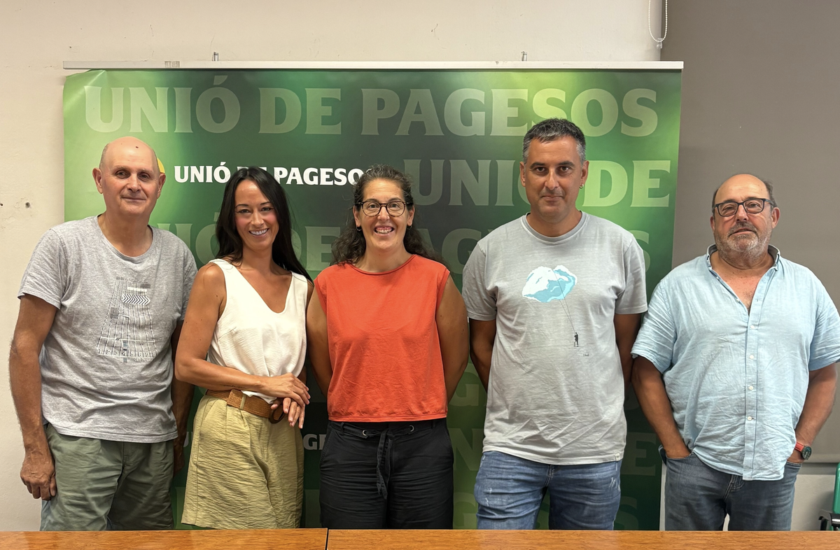Responsables de Unió de Pagesos y Green & Human firman una alianza