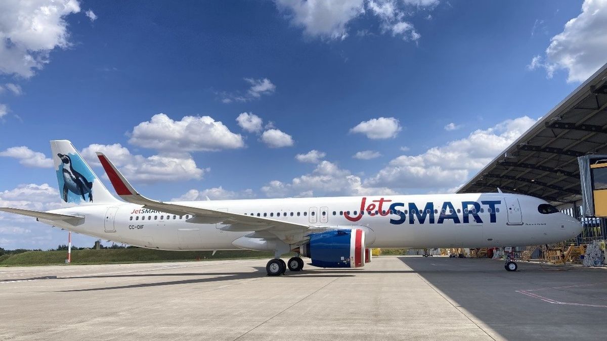 JetSmart y la Fundación Temaikèn celebran la llegada del pingüino de Humboldt en la cola del avión 41.