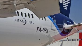 Aeroméxico ofrece cinco vuelos semanales entre Santiago y Ciudad de México.