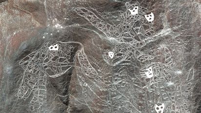 Grupo universitario descubrió nuevos geoglifos cerca a las Líneas de Nasca.