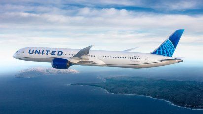 Un Boeing B-787 Dreamliner de United Airlines.