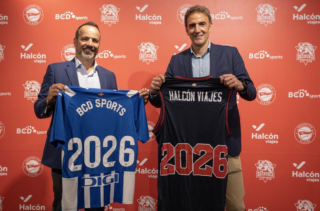 Juanjo Hernández, director de BCD Meetings & Events y Haritz Kerejeta, CEO del Grupo Baskonia-Alavés