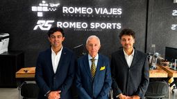Francesco Romeo Hughes, gerente comercial; Francisco Romeo Lama, gerente general; y Stefano Romeo Hughes, gerente de Ventas de Romeo Viajes.