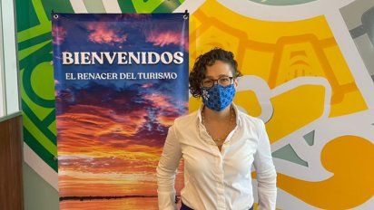 Michelle Fridman, secretaria de turismo de Yucatán, es una de las principales responsables de recibir a miles de participantes en el Tianguis Turístico celebrado en Mérida.