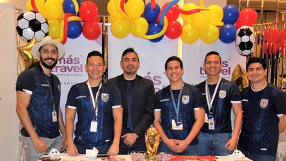 Equipo comercial Más Travel oficina Guayaquil, liderados por Geovanny Carrera, gerente general.
