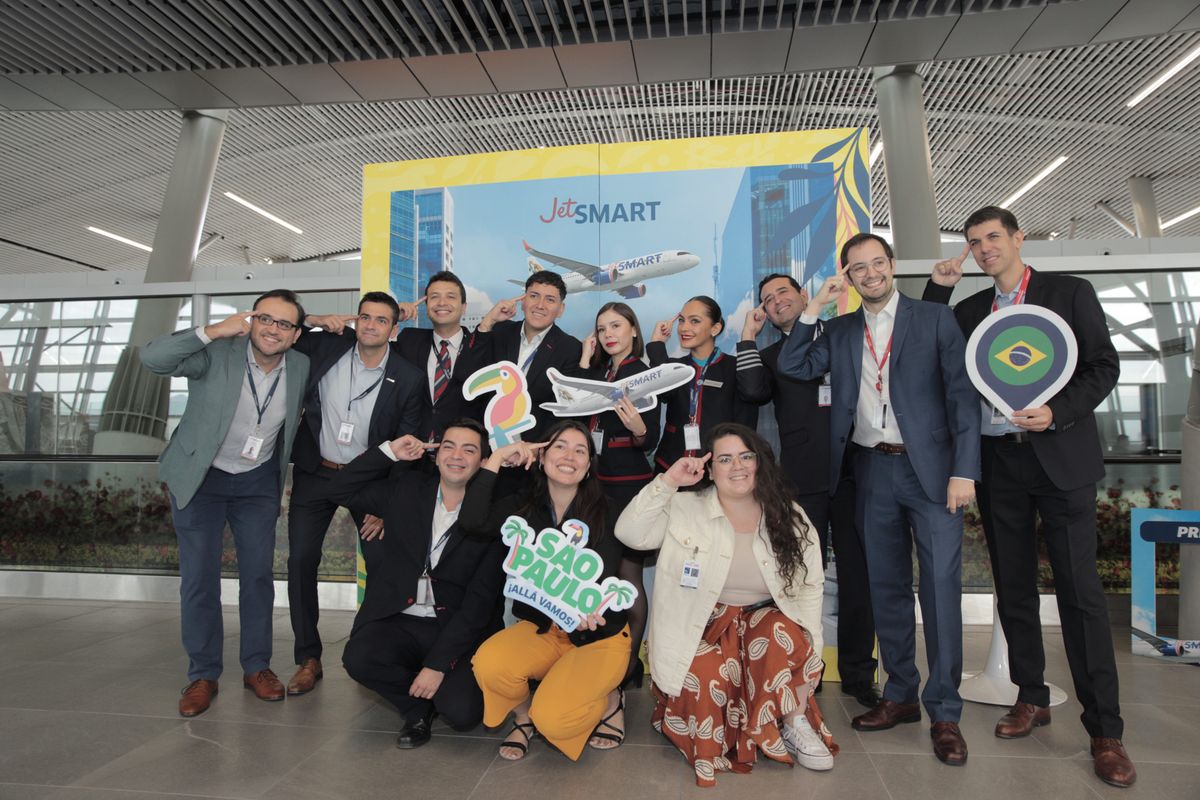 JetSmart lanza ruta Santiago - Sao Paulo