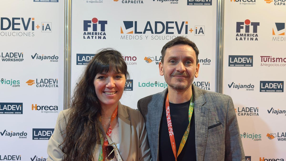 Eurovips: Tamara Peralta, jefa de producto y operaciones América; y Sebastián Ferrari, gerente comercial.&nbsp;