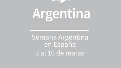 El flyer de la Semana Argentina en España.