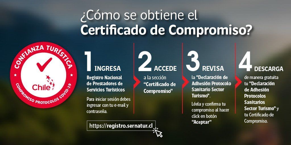 El certificado es otorgado a los prestadores de servicios turísticos que estén registrados o que procedan a registrarse en el Sernatur. - Ladevi Medios y Soluciones El certificado es otorgado a los prestadores de servicios turísticos que estén registrados o que procedan a registrarse en el Sernatur.