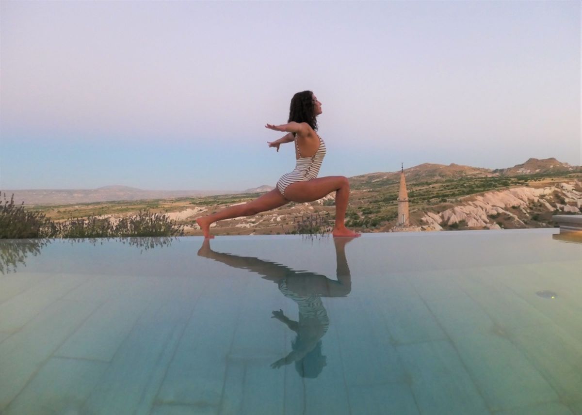 El yoga es una de las tantas actividades ofrecidas por el hotel Argos in Cappadocia.