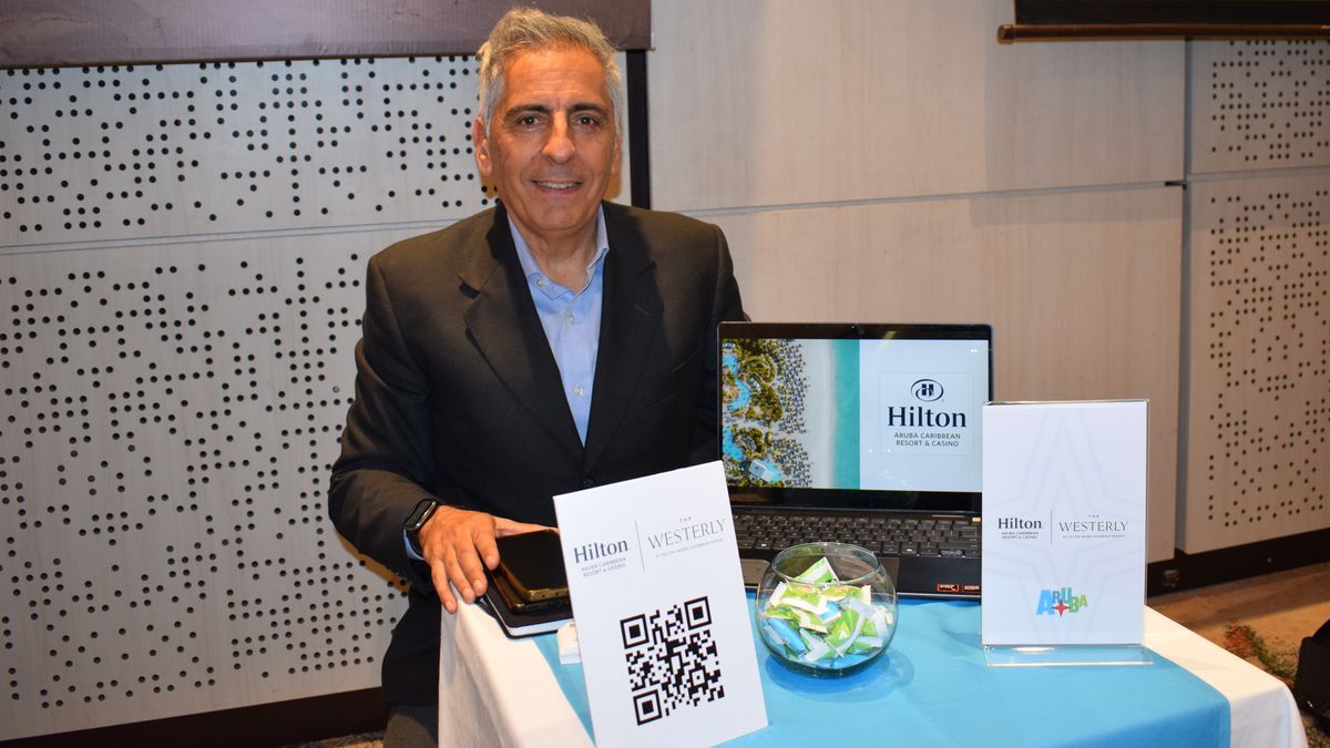 Expositores en el marco de la rueda de negocios de Aruba.