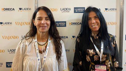 Gabriela Bogao y Analía Rodríguez, socias gerentas de Geographica Viajes y Turismo, estuvieron en la Feria Internacional de Turismo de América Latina.